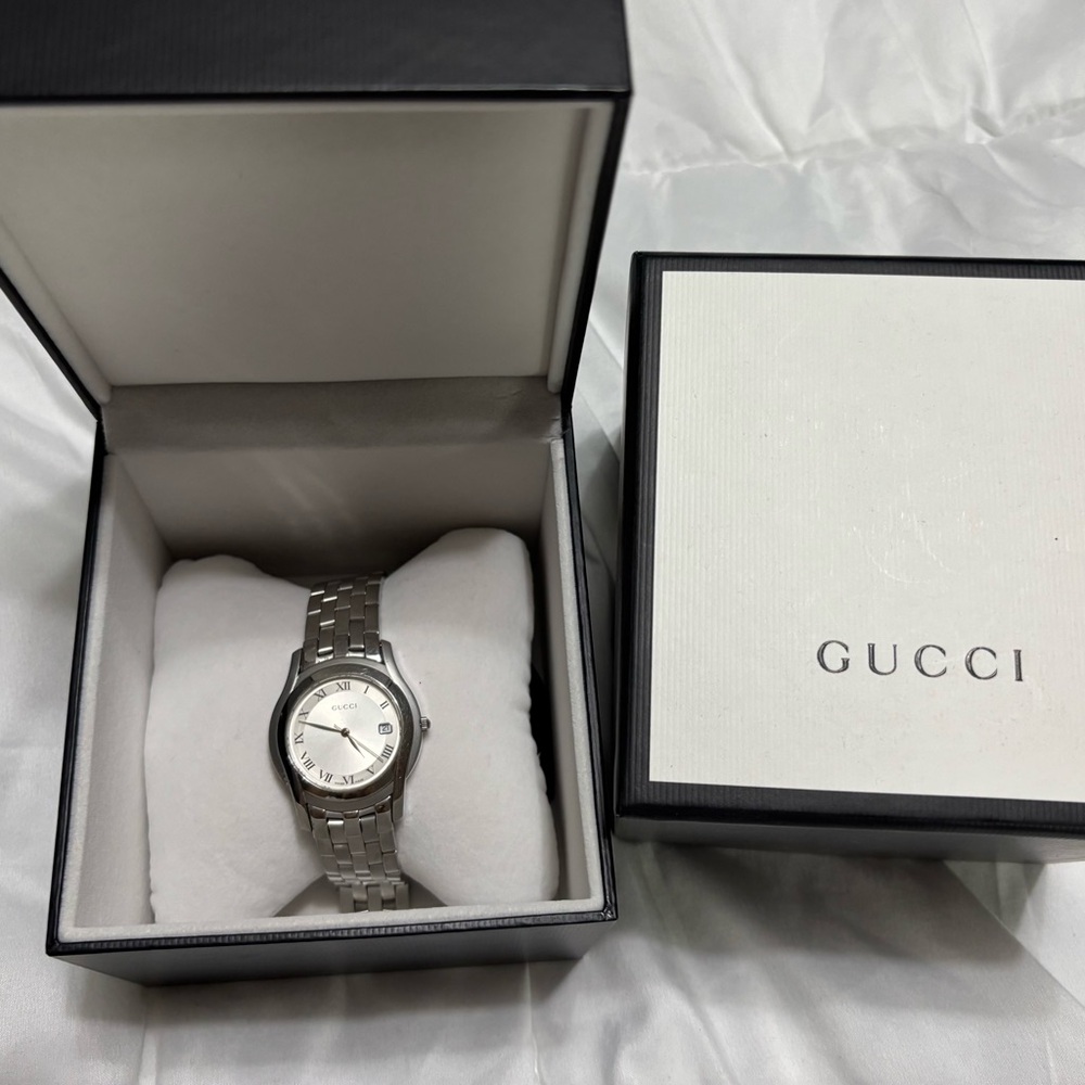 Gucci Silver Watch 5500